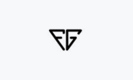 FG or GF F G abstract monogram vector templateのイラスト素材