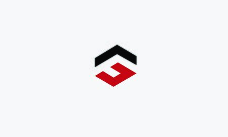 FG or GF F G abstract monogram vector templateのイラスト素材