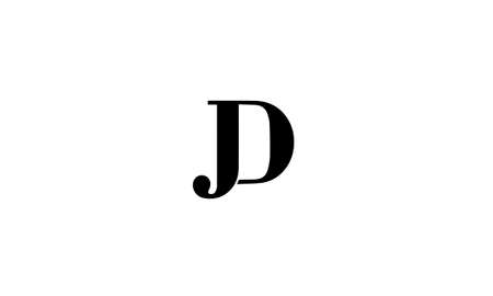 jd or dj abstract monogram vector logo templateのイラスト素材