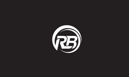 RB OR BR abstract monogram vector letter mark brand fashion sports logo templateのイラスト素材