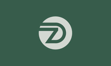 zd or dz abstract monogram vector letter mark brand fashion sports logo templateのイラスト素材