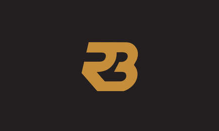 RB OR BR abstract monogram vector letter mark brand fashion sports logo templateのイラスト素材