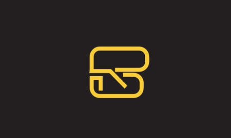 RB OR BR abstract monogram vector letter mark brand fashion sports logo templateのイラスト素材