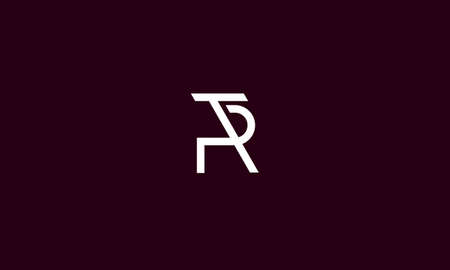 tr or rt abstract monogram vector letter mark brand fashion sports logo templateのイラスト素材