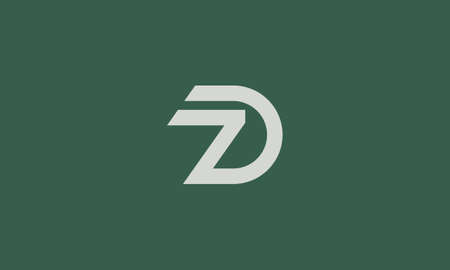 zd or dz abstract monogram vector letter mark brand fashion sports logo templateのイラスト素材