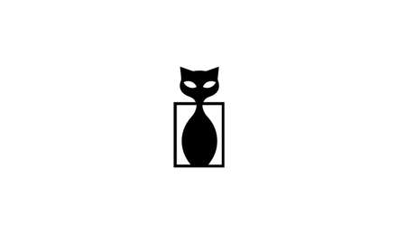 ba or ab or cat abstract monogram vector letter mark brand fashion sports logo templateのイラスト素材