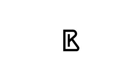 bk or kb abstract monogram vector letter mark brand fashion sports logo templateのイラスト素材
