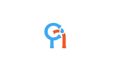 ca or ac abstract monogram vector letter mark brand fashion sports logo templateのイラスト素材