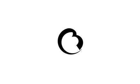 cb or bc abstract monogram vector letter mark brand fashion sports logo templateのイラスト素材