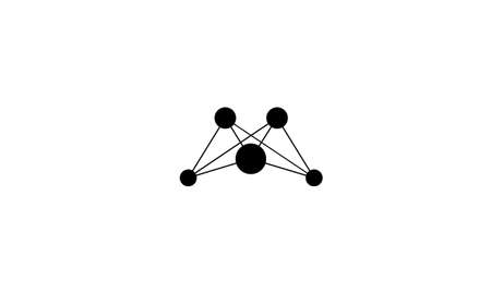blockchain or m or network abstract monogram vector letter mark brand logo templateのイラスト素材