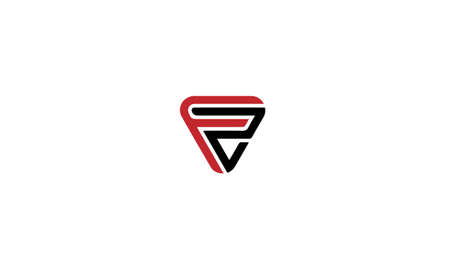 fr or rf abstract monogram vector letter mark brand fashion sports logo templateのイラスト素材