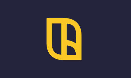 gb or bg abstract monogram vector letter mark brand fashion sports logo templateのイラスト素材