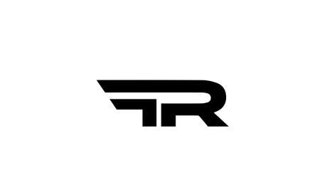 fr or rf abstract monogram vector letter mark brand fashion sports logo templateのイラスト素材