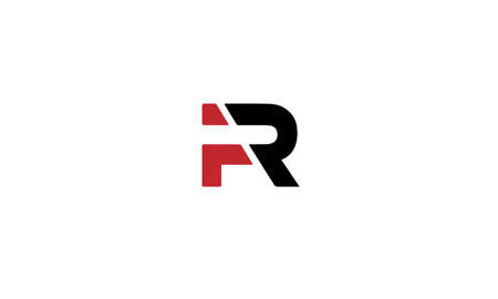 fr or rf abstract monogram vector letter mark brand fashion sports logo templateのイラスト素材