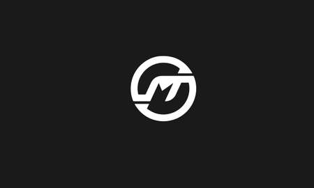 mk or km abstract monogram vector letter mark brand fashion sports logo templateのイラスト素材
