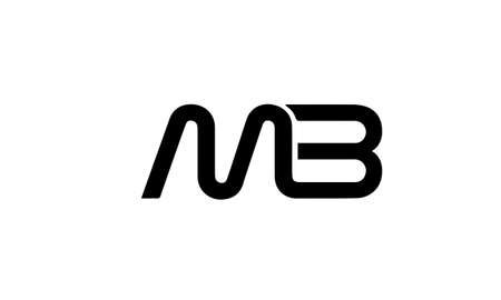 mb or bm abstract monogram vector letter mark brand fashion sports logo templateのイラスト素材