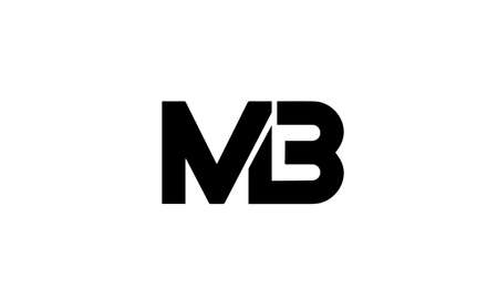 mb or bm abstract monogram vector letter mark brand fashion sports logo templateのイラスト素材