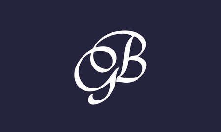 gb or bg abstract monogram vector letter mark brand fashion sports logo templateのイラスト素材