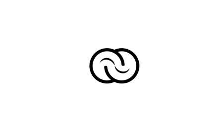 n abstract monogram vector letter mark brand fashion sports logo templateのイラスト素材
