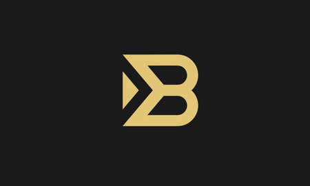 bk or kb abstract monogram vector letter mark brand fashion sports logo templateのイラスト素材