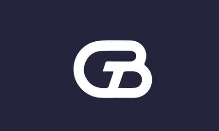 gb or bg abstract monogram vector letter mark brand fashion sports logo templateのイラスト素材