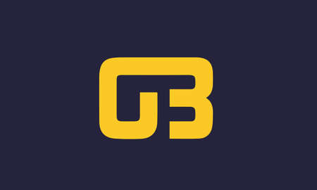 gb or bg abstract monogram vector letter mark brand fashion sports logo templateのイラスト素材