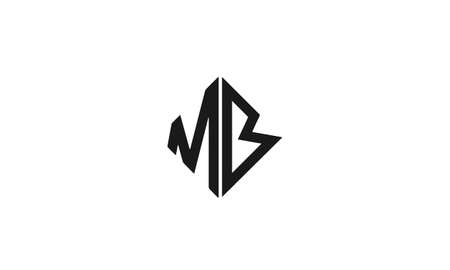mb or bm abstract monogram vector letter mark brand fashion sports logo templateのイラスト素材