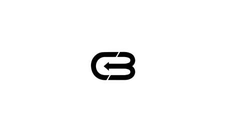 cb or bc abstract monogram vector letter mark brand fashion sports logo templateのイラスト素材