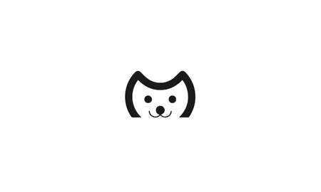cup or cat abstract monogram vector letter mark brand fashion sports logo templateのイラスト素材