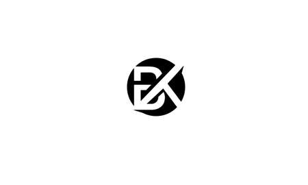 bk or kb abstract monogram vector letter mark brand fashion sports logo templateのイラスト素材