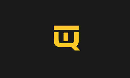 tq or qt abstract monogram vector letter mark brand fashion sports logo templateのイラスト素材