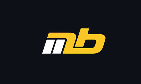 mb or bm abstract monogram vector letter mark brand fashion sports logo templateのイラスト素材