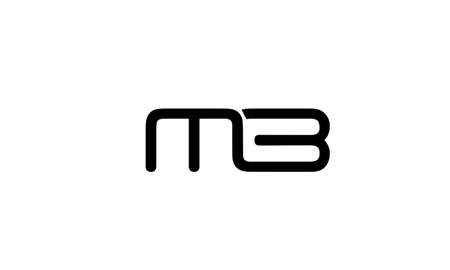 mb or bm abstract monogram vector letter mark brand fashion sports logo templateのイラスト素材