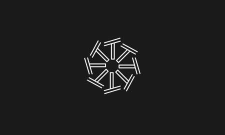 tt abstract monogram vector letter mark brand fashion sports logo templateのイラスト素材