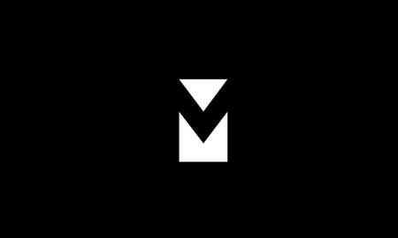 m abstract monogram vector letter mark brand fashion sports logo templateのイラスト素材
