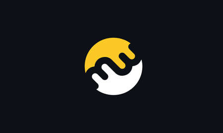 mb or bm abstract monogram vector letter mark brand fashion sports logo templateのイラスト素材