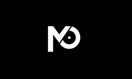 mo or om abstract monogram vector letter mark brand fashion sports logo templateのイラスト素材