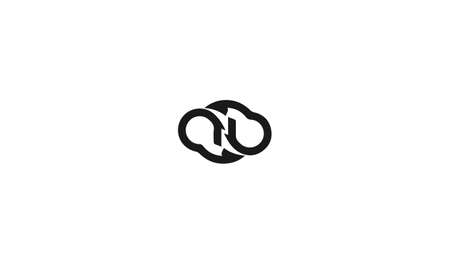 n abstract monogram vector letter mark brand fashion sports logo templateのイラスト素材
