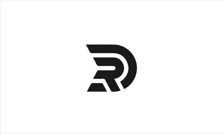 dr or rd abstract monogram vector letter mark fashion sports logo templateの写真素材