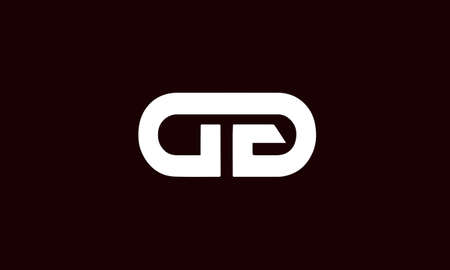 dg or gd abstract monogram vector letter mark brand fashion sports logo templateのイラスト素材
