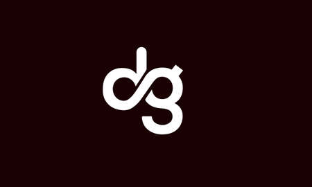 dg or gd abstract monogram vector letter mark brand fashion sports logo templateのイラスト素材