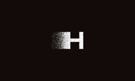 h abstract monogram vector letter mark brand fashion sports logo templateのイラスト素材