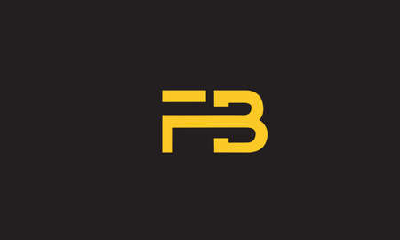 fb or bf abstract monogram vector letter mark brand fashion sports logo templateのイラスト素材
