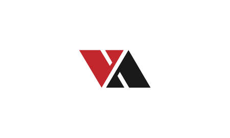 va or av abstract monogram vector letter mark brand fashion sports logo templateのイラスト素材