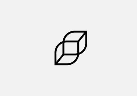 B letter Alphabet nature vector logo templateのイラスト素材