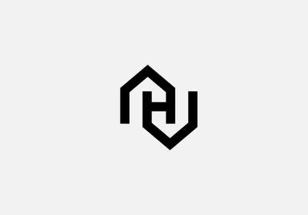 Home H Letter Logo and Real Estate Design Vector. House and Creative Alphabet Letters icon Illustrationのイラスト素材