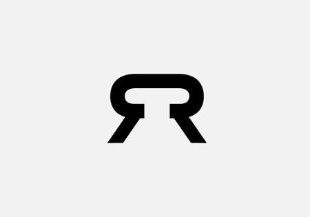 RR alphabet letter initial monogram vector logo templateのイラスト素材