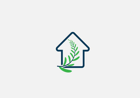 Real Estate Logo Design. Creative abstract real estate icon logo templateのイラスト素材