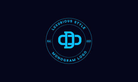 do OR od monogram abstract emblem vector logo templateのイラスト素材