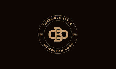BO OR OB monogram abstract emblem vector logo templateのイラスト素材